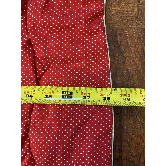 Saks Fifth Avenue Baby Boutique Vintage Train Blanket Blue Red & White Polka Dot - Picture 10 of 11